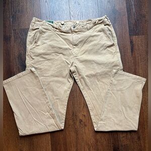 Orvis Pants Khaki Men's Size 38x32 With Suspender Buttons